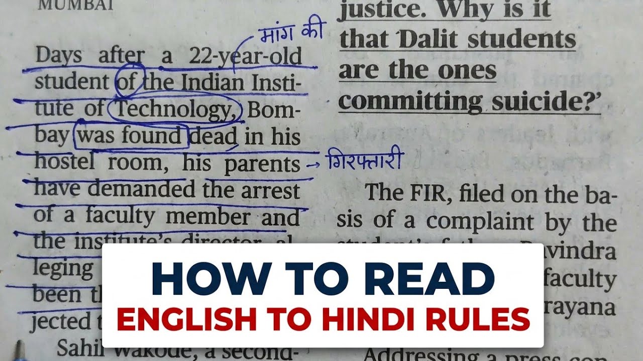 The Hindu Newspaper Reading Videos / How to read English Newspaper / Reading Videos /