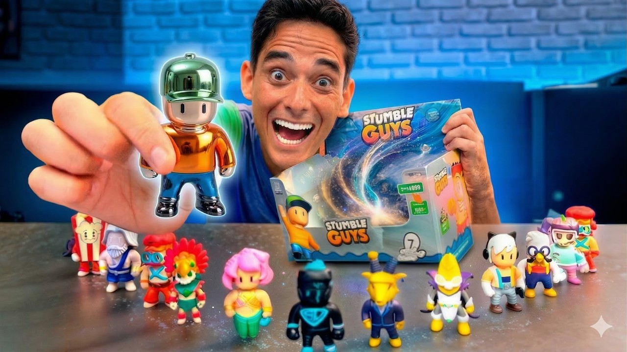 COMPLETEI A COLEÇÃO DE STUMBLE GUYS NA VIDA REAL