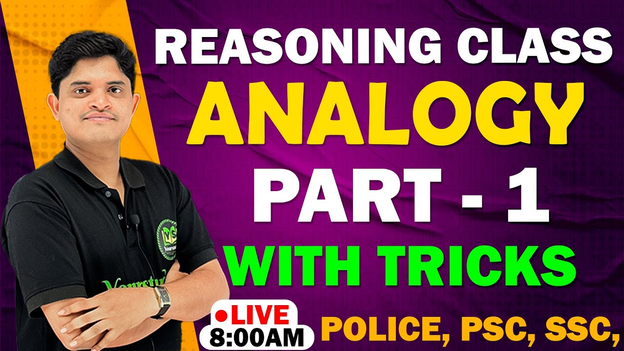 Reasoning Analogy part 1 | Reasoning for Competitive Exams | police, ssc, rail