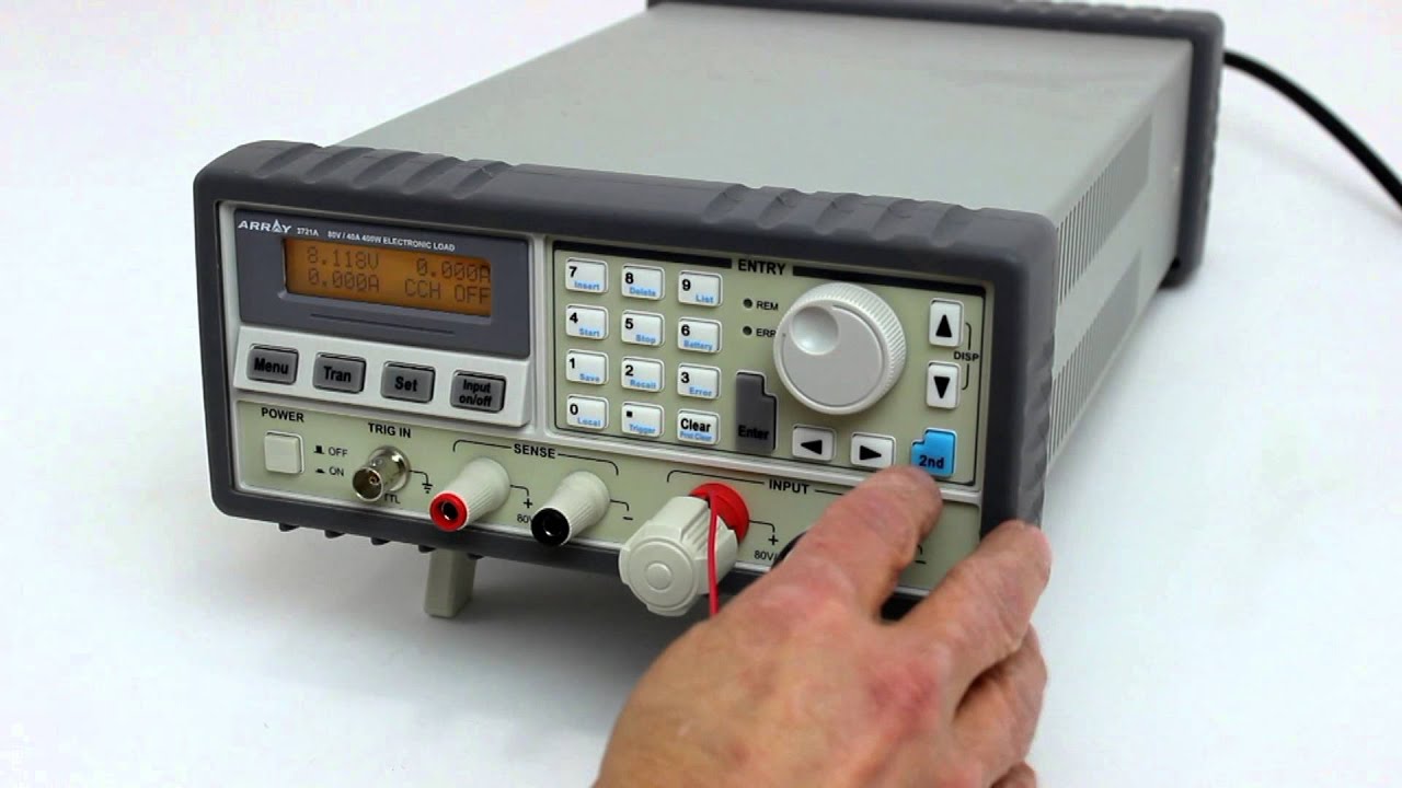 Battery Testing with a Programmable Electronic Load