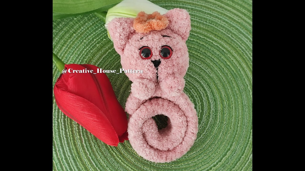 Crochet bracelet pattern, crochet slap bracelet, cat bracelet crochet, cat crochet pattern