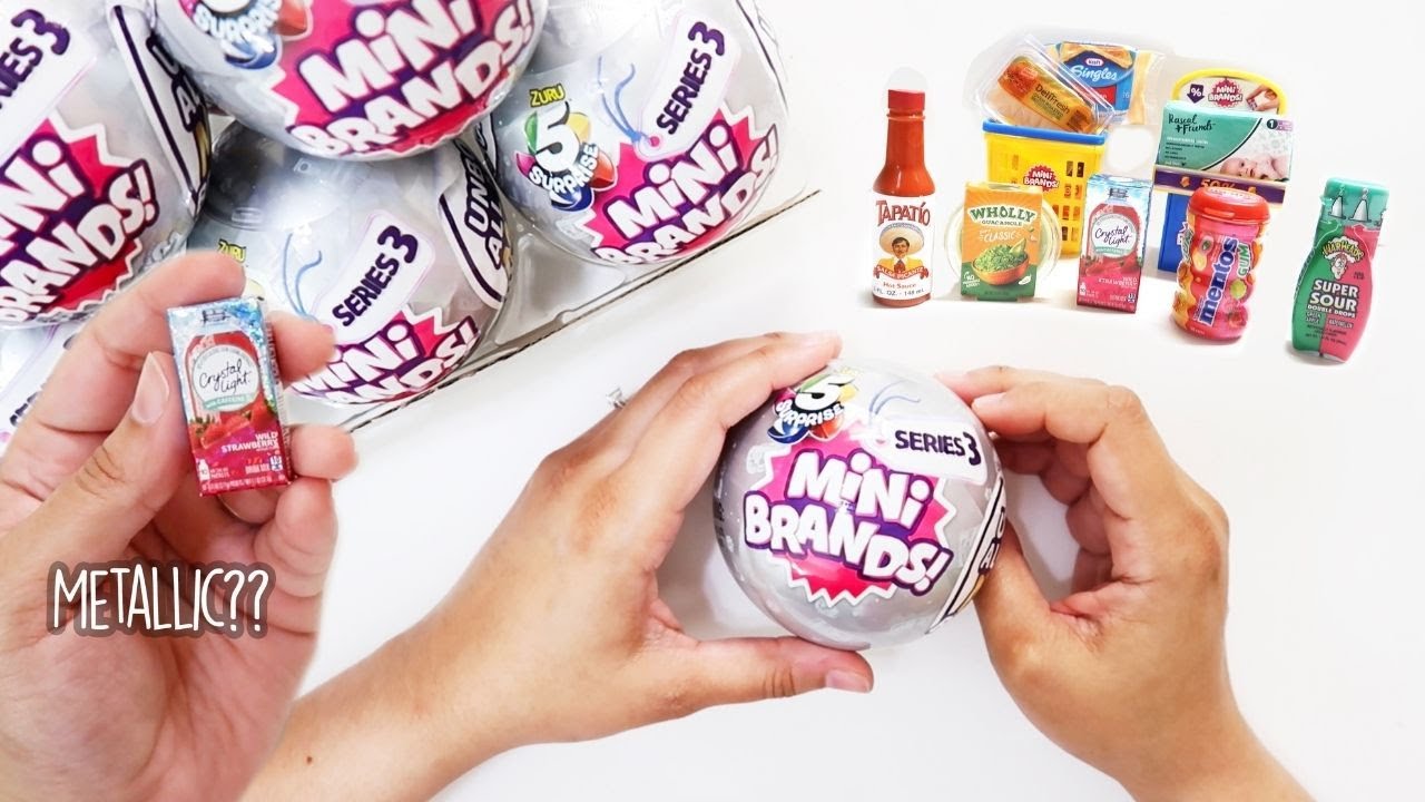 MINI BRANDS SERIES 3 UNBOXING - METALLIC FOUND??!! Unbox 10 Zuru Surprise Balls with me - Review