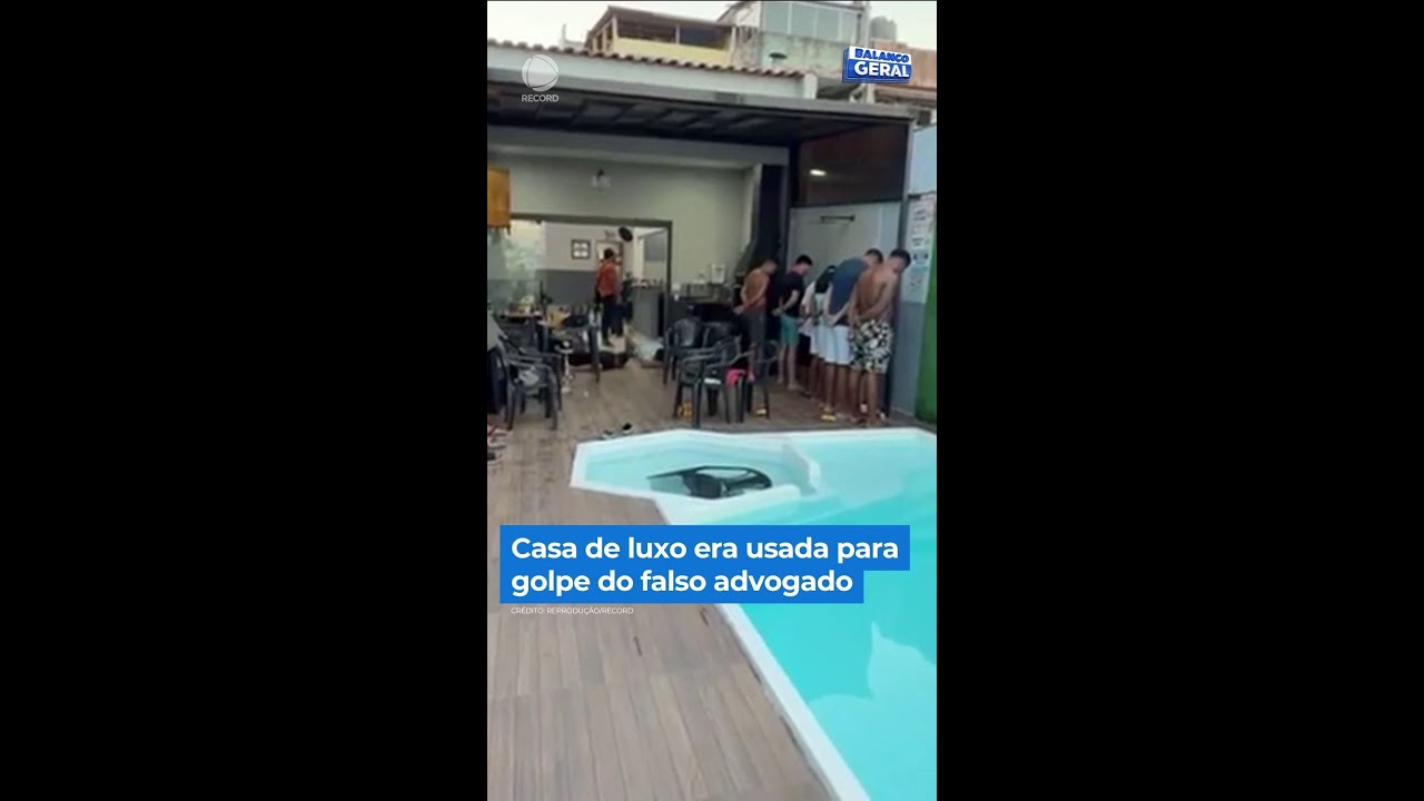 Casa de luxo era usada para golpe do falso advogado | #Balan&ccedil;oGeral #Shorts