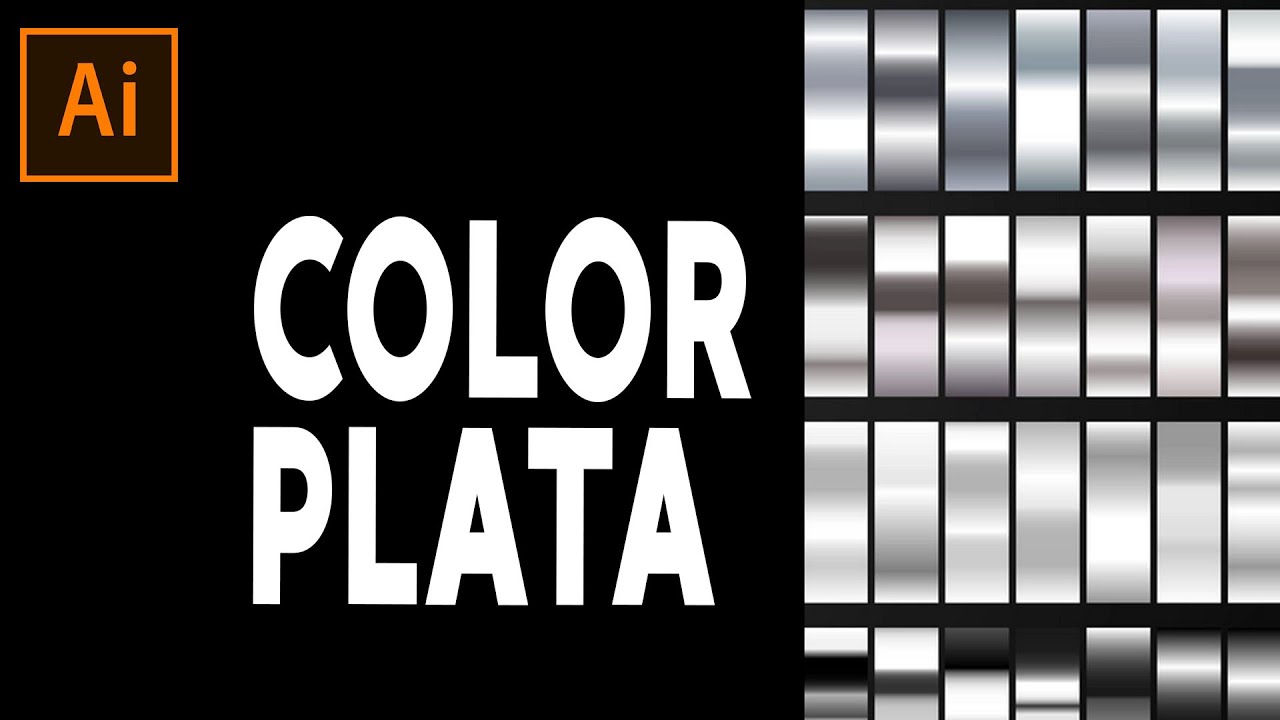 Color plateado metal en illustrator cc2022