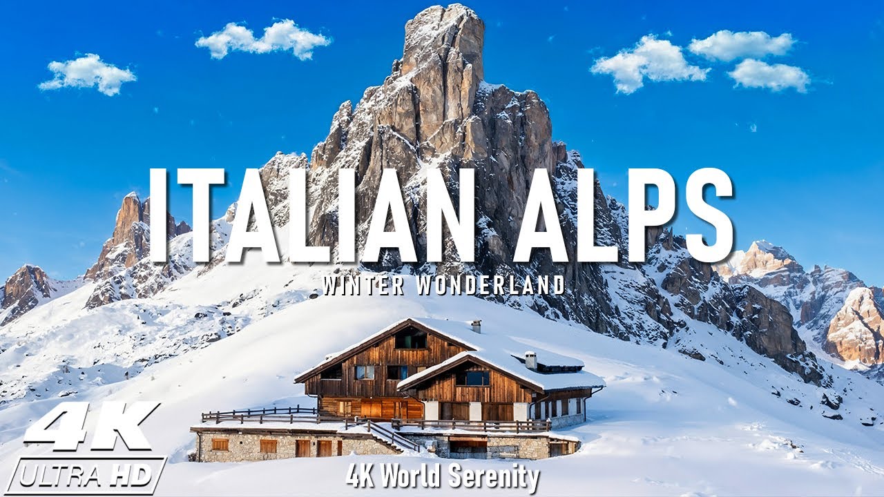 Winter Italian Alps 4K❄️ Snow-Capped Dolomites, Alpine Valleys & Timeless Mountain Landscapes