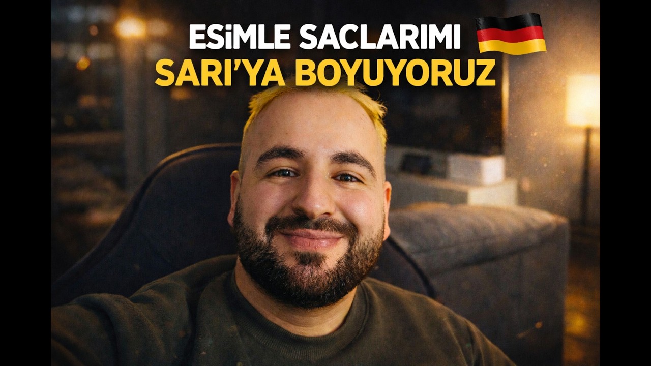 🇩🇪 ESIMLE SACLARIMI SARI´YA BOYUYORUZ #almanya #deutsch #travel #deutschland #öneçıkar #türkiye #fyp