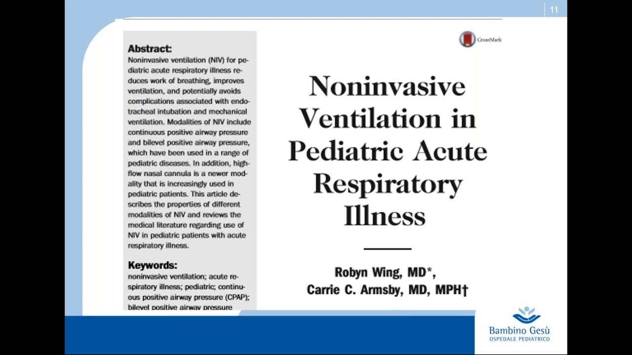 2018 04 18 17 00 Il paziente respiratorio critico   Ventilazione meccanica non invasiva nel paziente