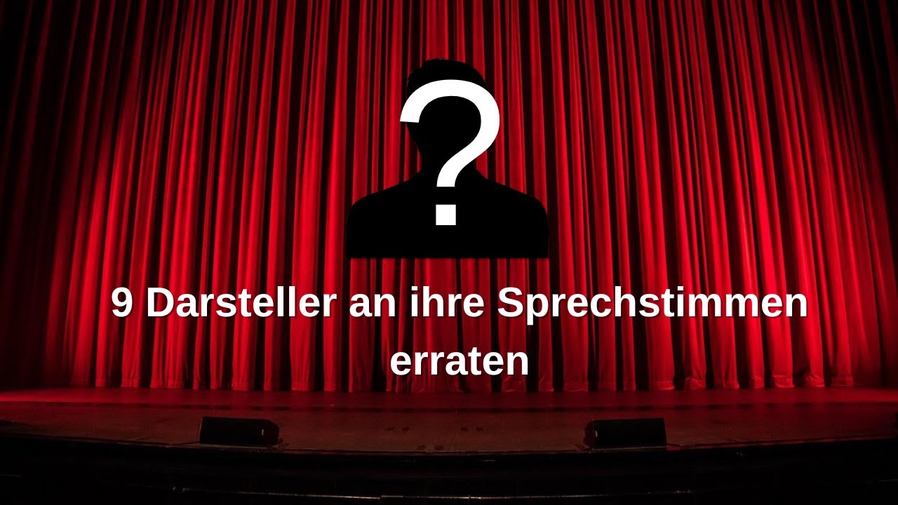 9 Musicaldarsteller an ihren Sprechstimmen erraten