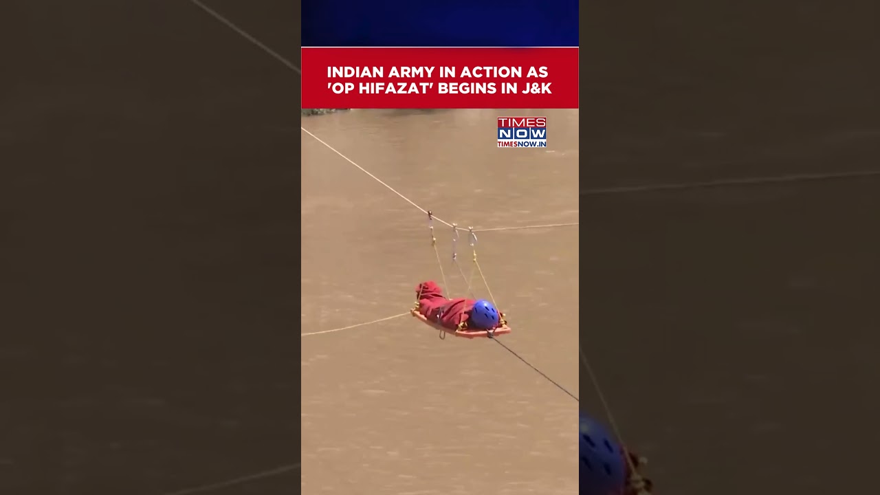 J&K: Indian Army Organises 'HIFAZAT' Humanitarian Assistance Disaster Relief Exercise #shorts