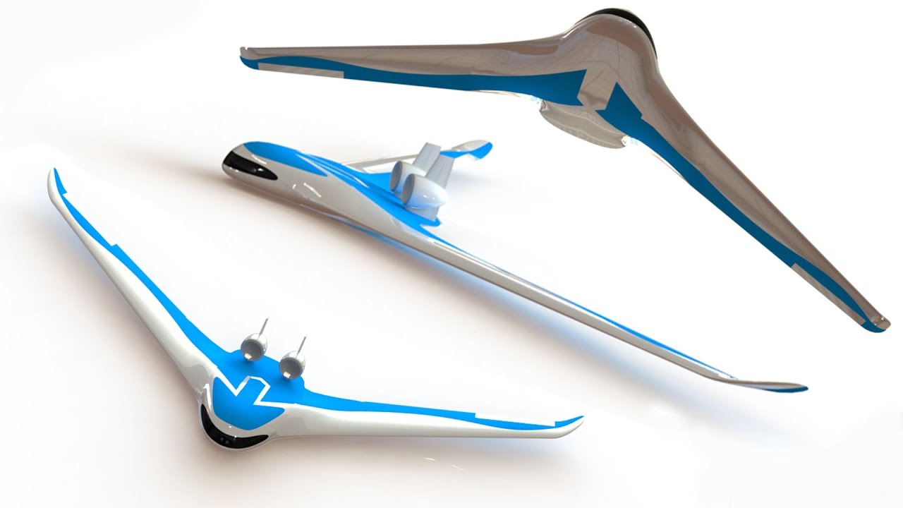 How To Design Blended Wing Body Unmanned Aerial Vehicle (UAV) With Solidworks 
