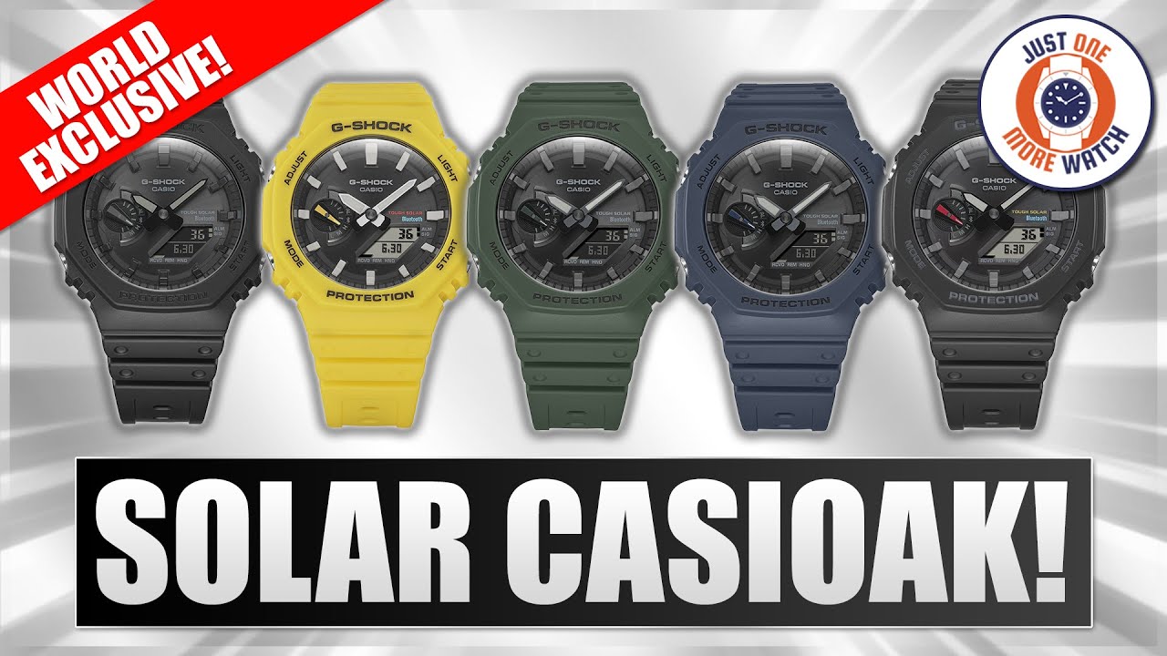 Эксклюзив в мире! Познакомьтесь с новым CasiOaks на солнечной батарее и Bluetooth! Все цвета!