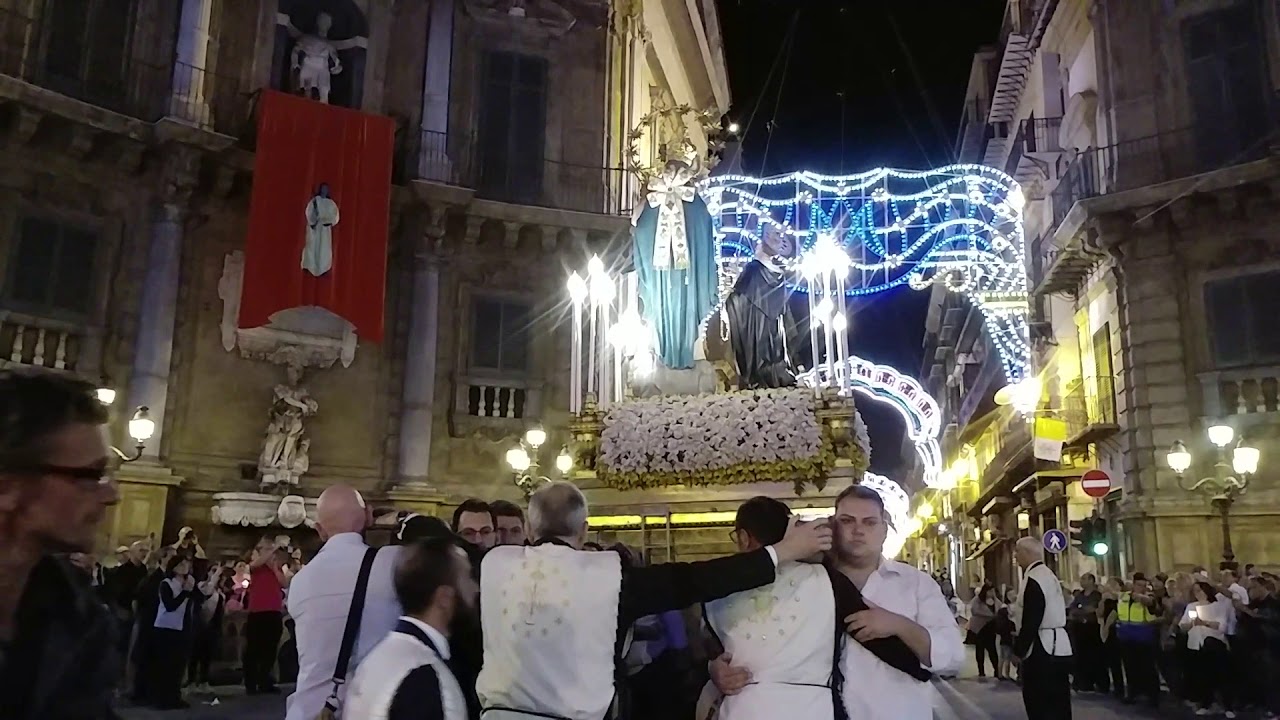 Madonna del Rosario, Benedizione della Città di Palermo.