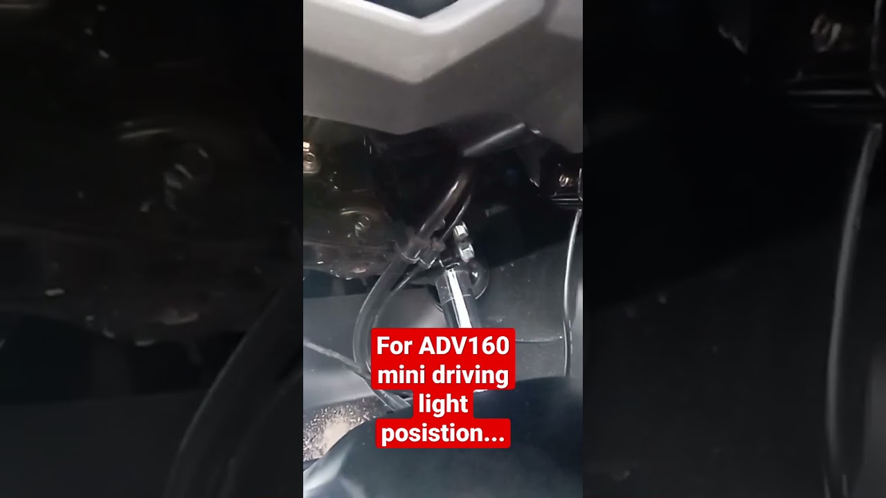 ADV160 Mini driving light posistion