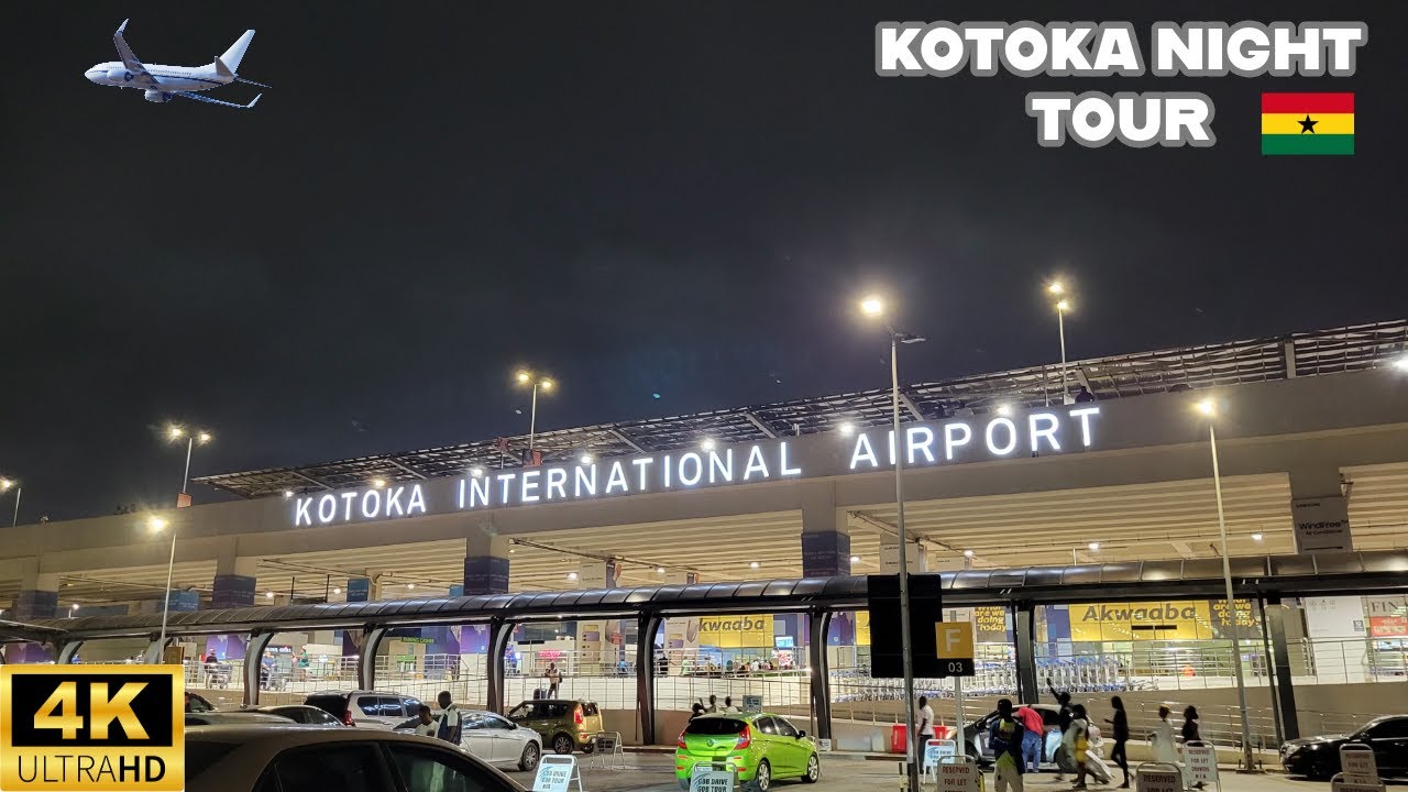 Kotoka International Airport Night Tour: Ghana's 24/7 Gateway | My Travel Avenue | 4K Walking Tour