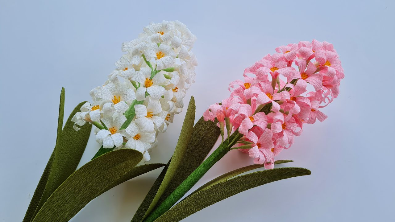 How To Make Hyacinth Paper Flower / Paper Flower / Góc nhỏ Handmade