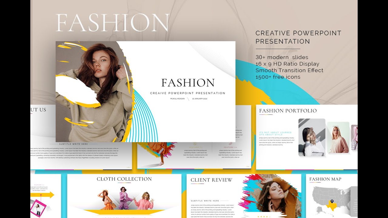 Fashion Creative PowerPoint Template