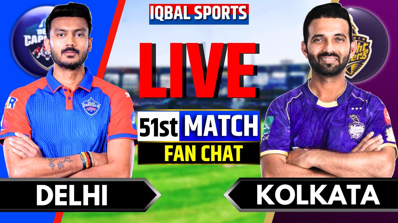 🔴Kolkata vs Delhi Live Match, IPL 2026 Fan Chat | KKR vs DC Live | Live Cricket Match Today