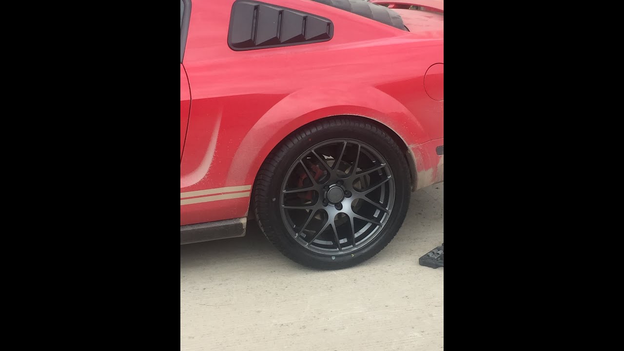 Llantas 315 en el Mustang!