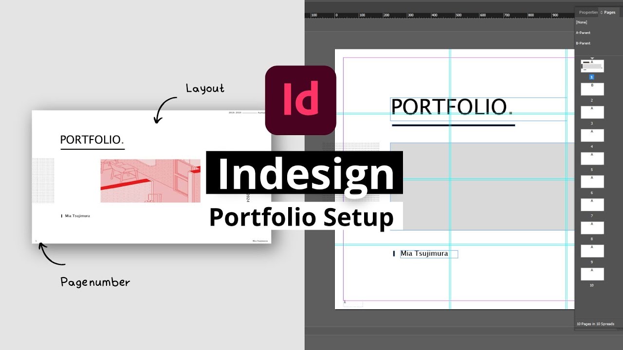How to set up Interior design Portfolio using Indesign | Beginner Tutorial