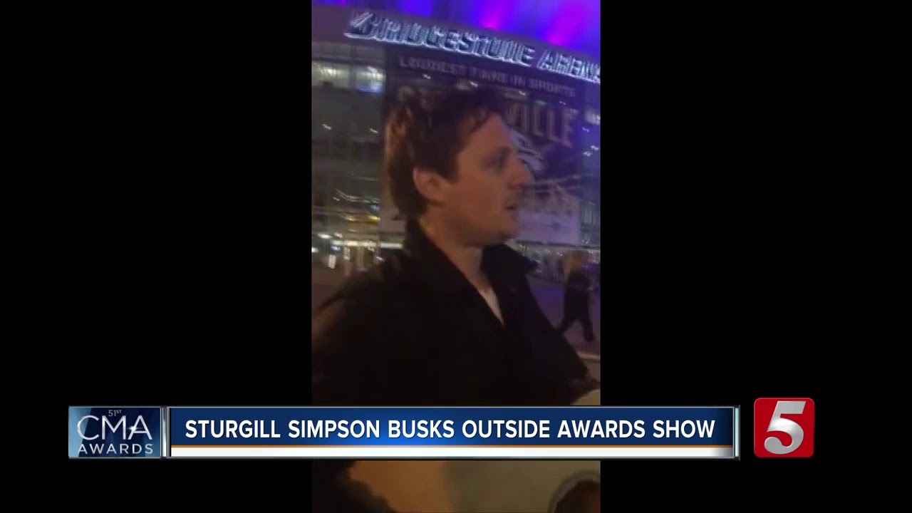 Sturgill Simpson Busks Outside CMA Awards Show