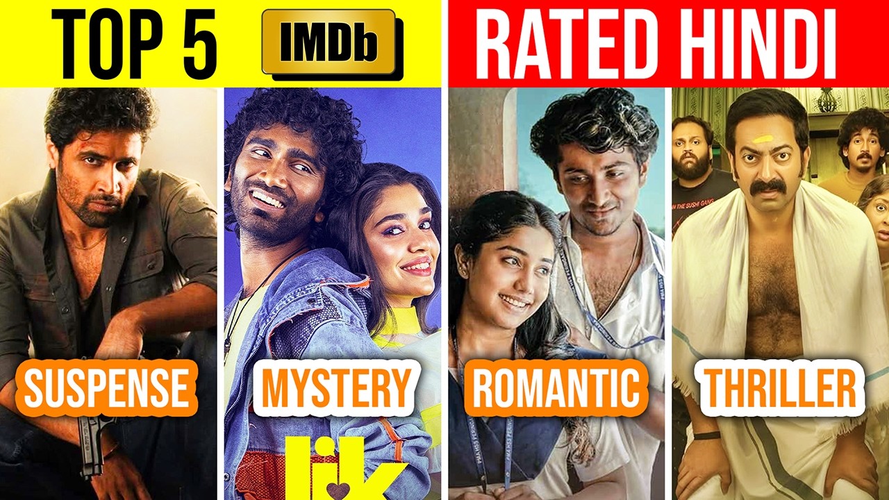 Top 5 Highest Rated South Indian Hindi Dubbed Movies on IMDb 2026 | Part 60