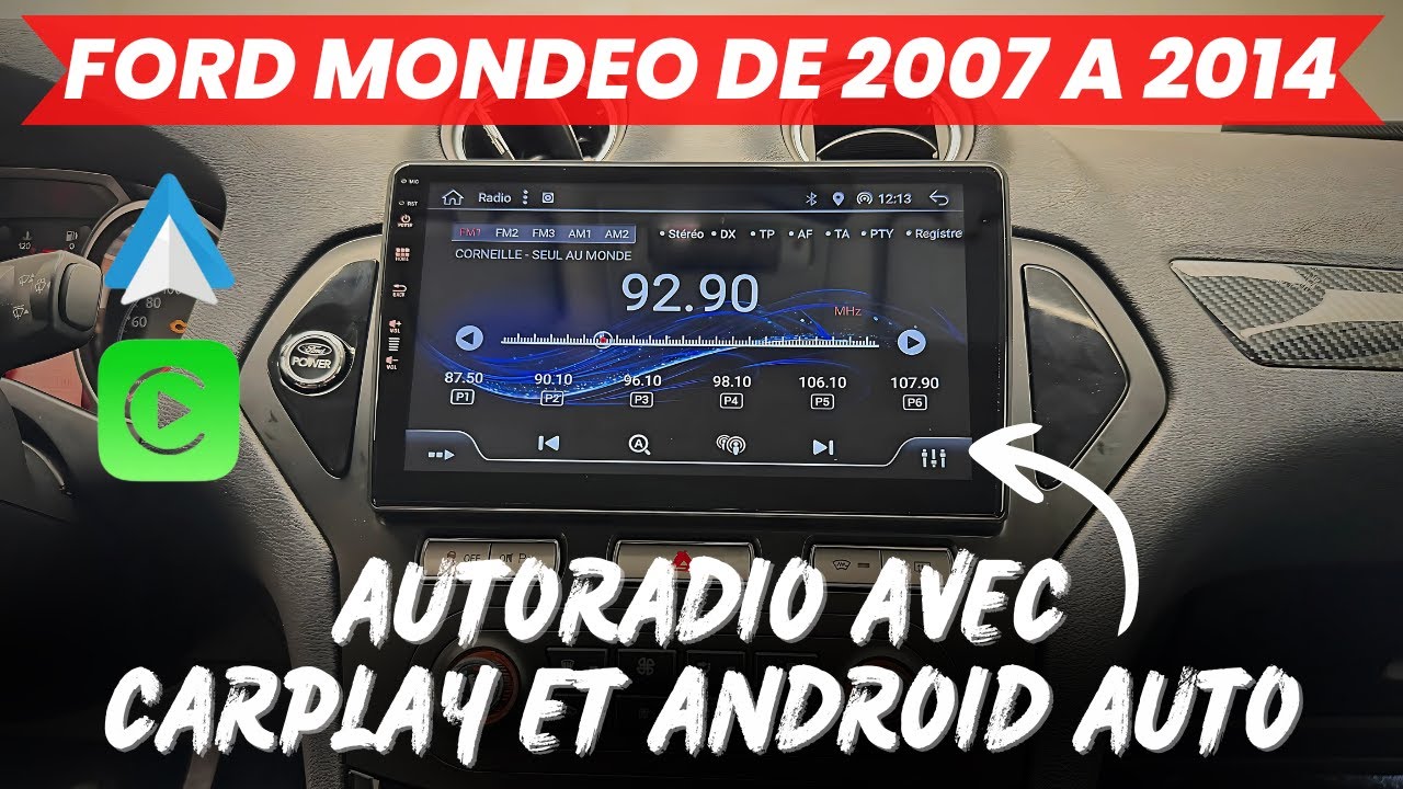 Installer un autoradio Android avec Carplay et Android auto sur Ford Mondeo de 2007 à 2014
