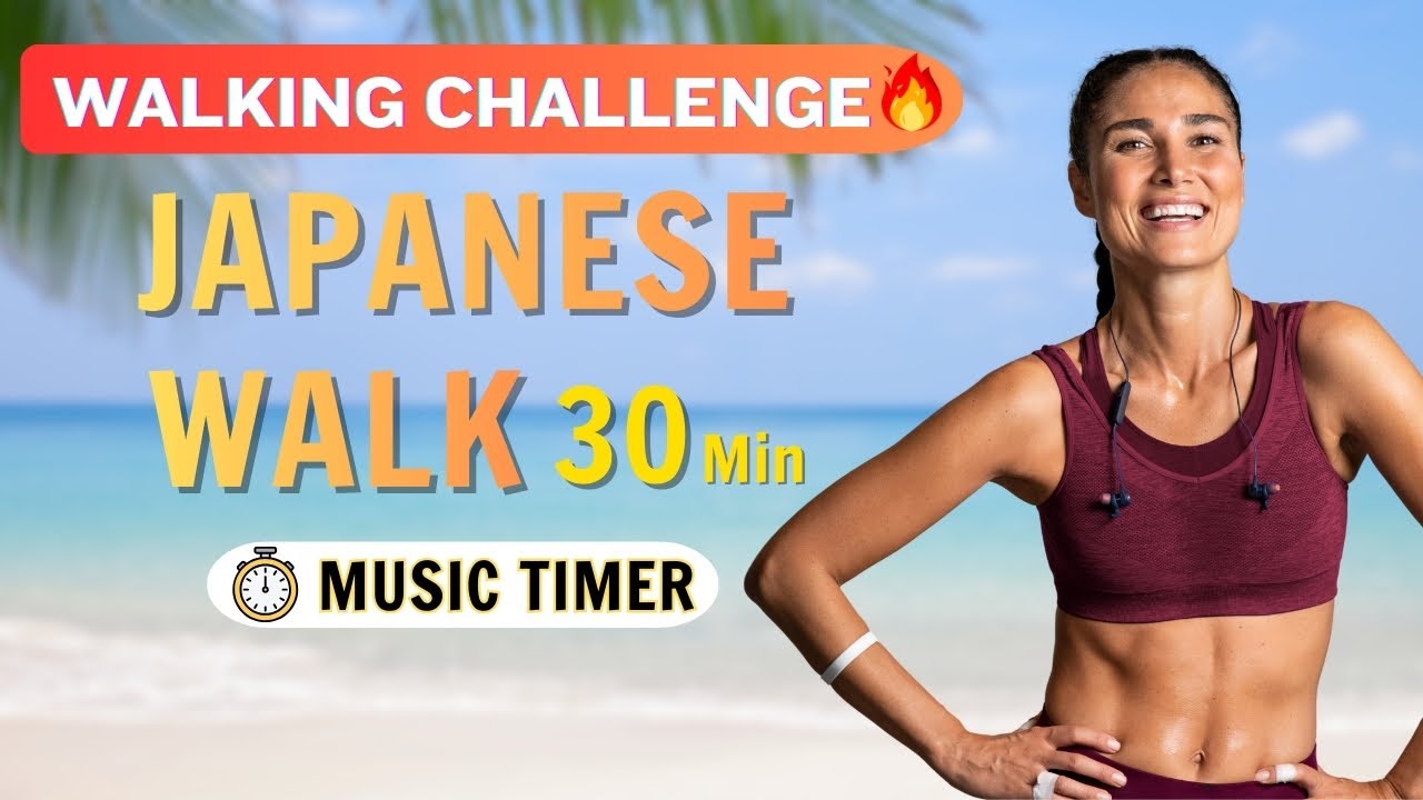 30min Japanese Walk Exercise 🔥 3×3 Interval Music Timer | Feel-Good Energy Walking Mix 🌿