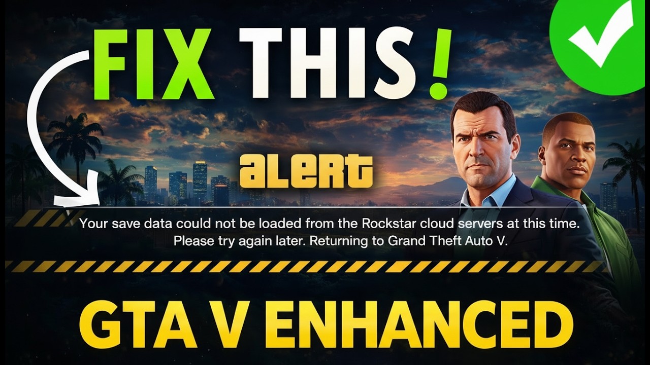 How To Fix Rockstar Cloud Servers Error in GTA 5 Online (Save Data Not Loading) 2026