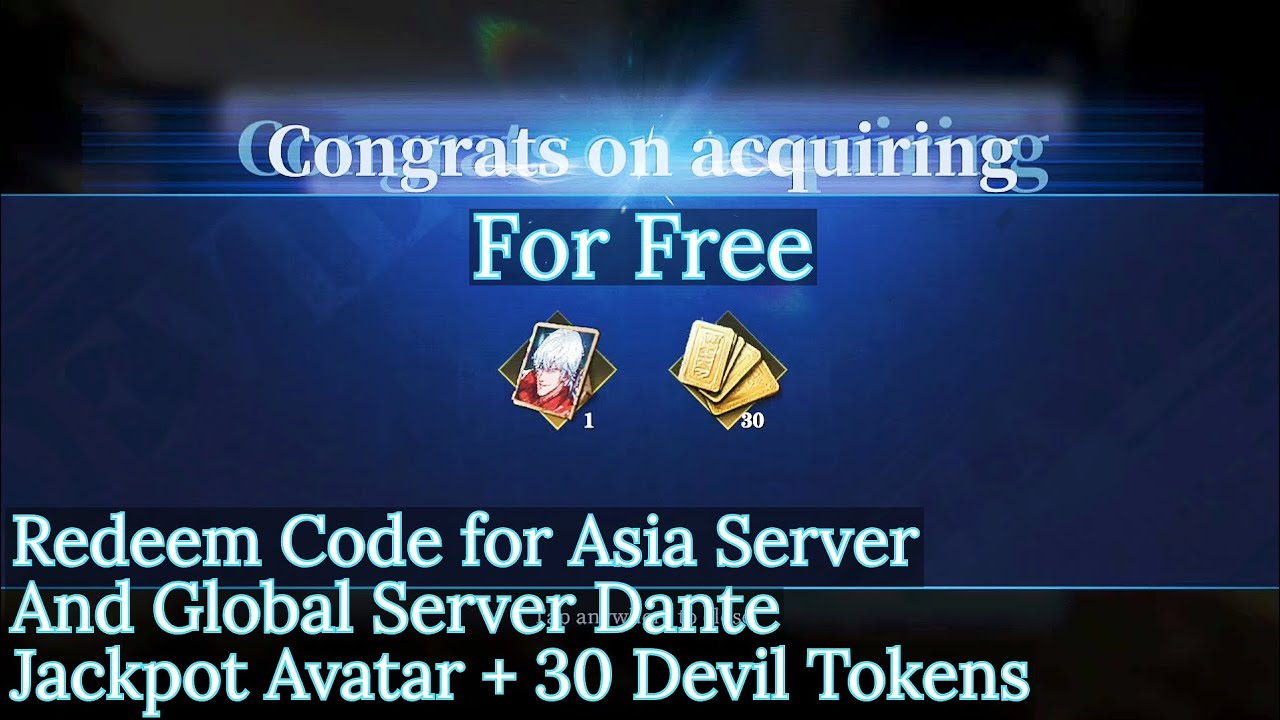 Devil May Cry Peak of Combat DMC POC | Redeem Code for Asia and Global Server | The KiLLeR.