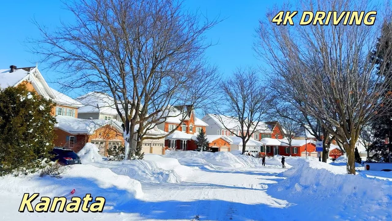 Winter Wonderland: Kanata community After a Heavy Snowfall