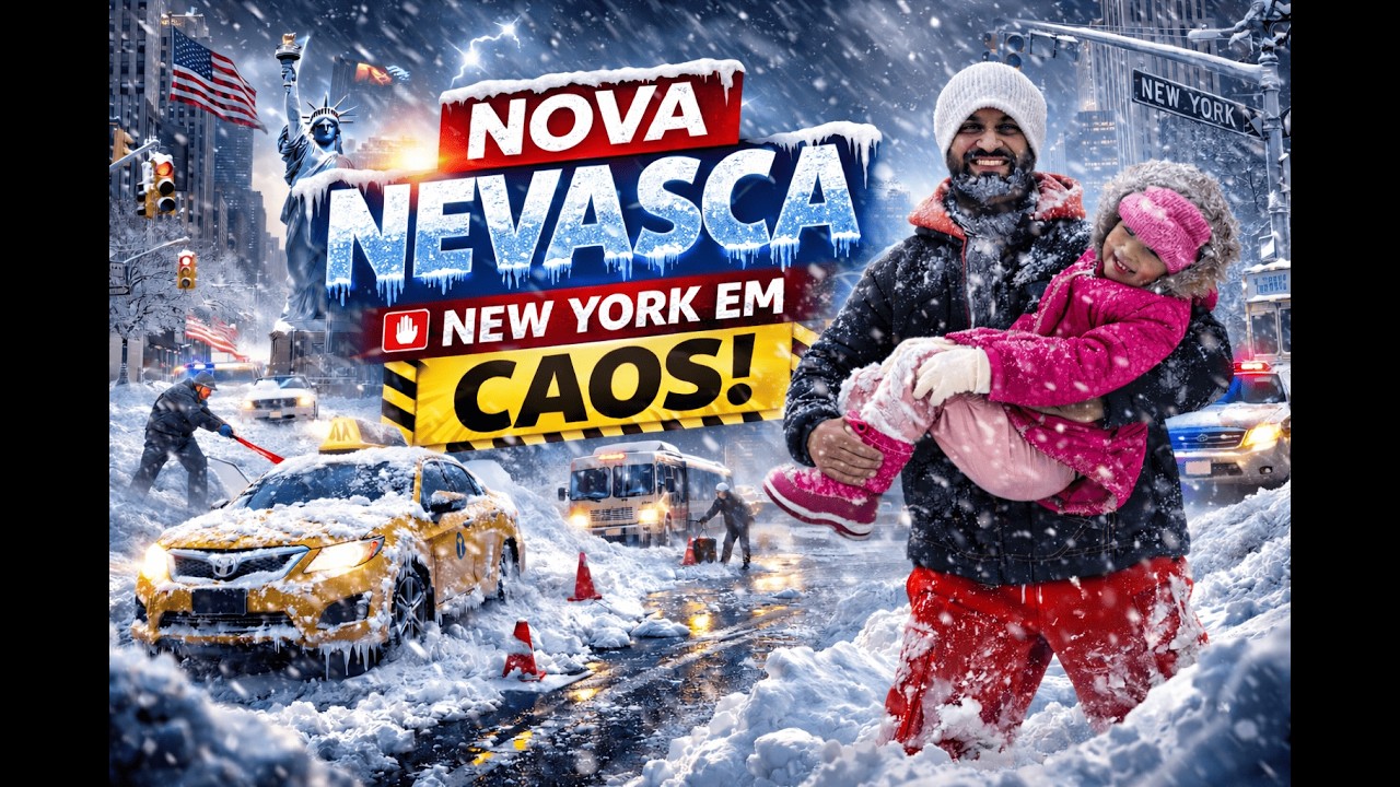 MAIS UMA NEVASCA ATINGE NOVA YORK EM TÃO POUCO TEMPO DE UMA PARA OUTRA
