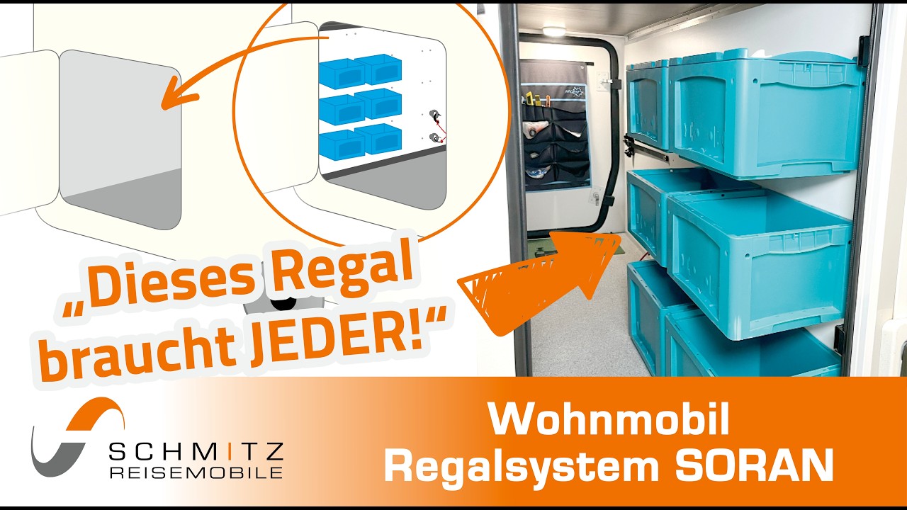 Das flexible Regalsystem f&uuml;r Wohnmobil Heckgaragen