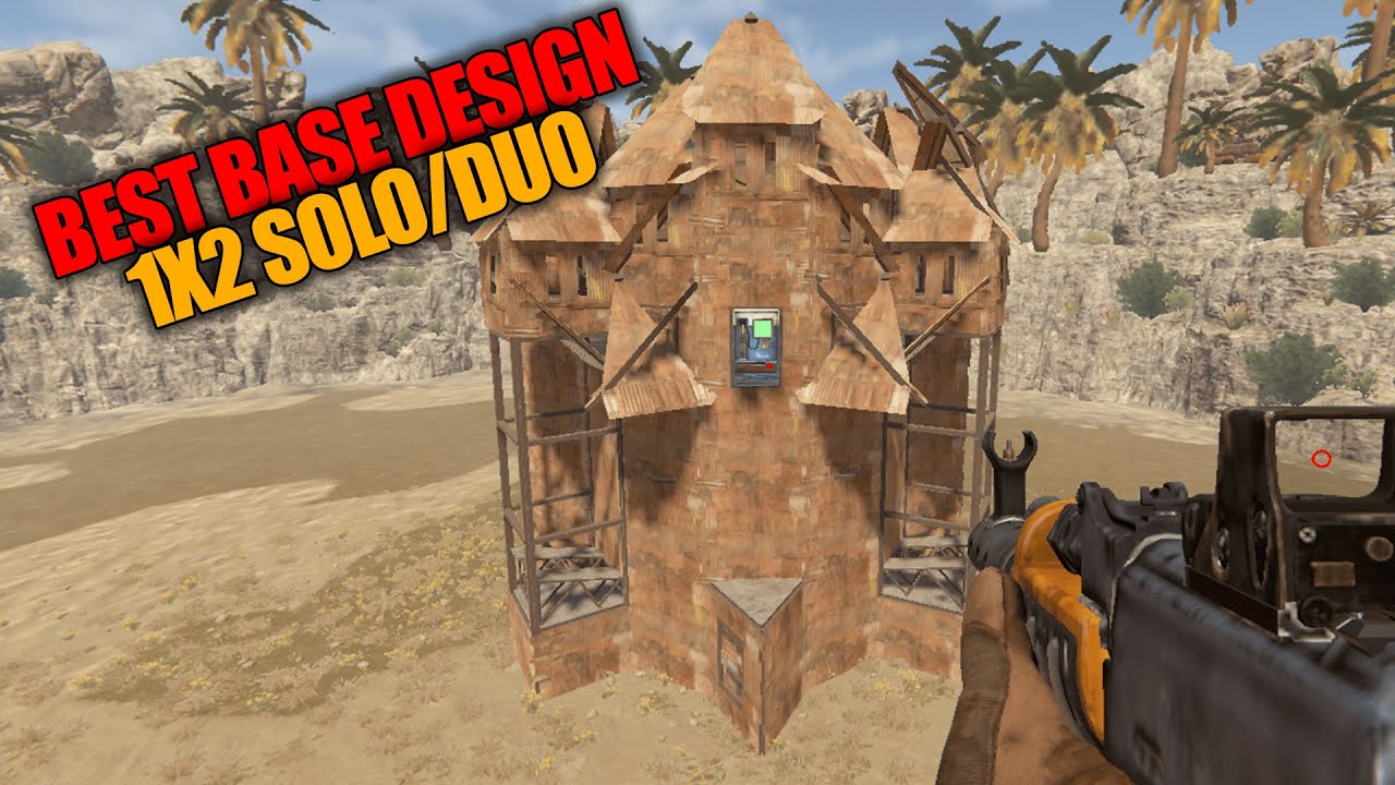 The BEST Solo/Duo Base In RUST - Base Design (1x2)