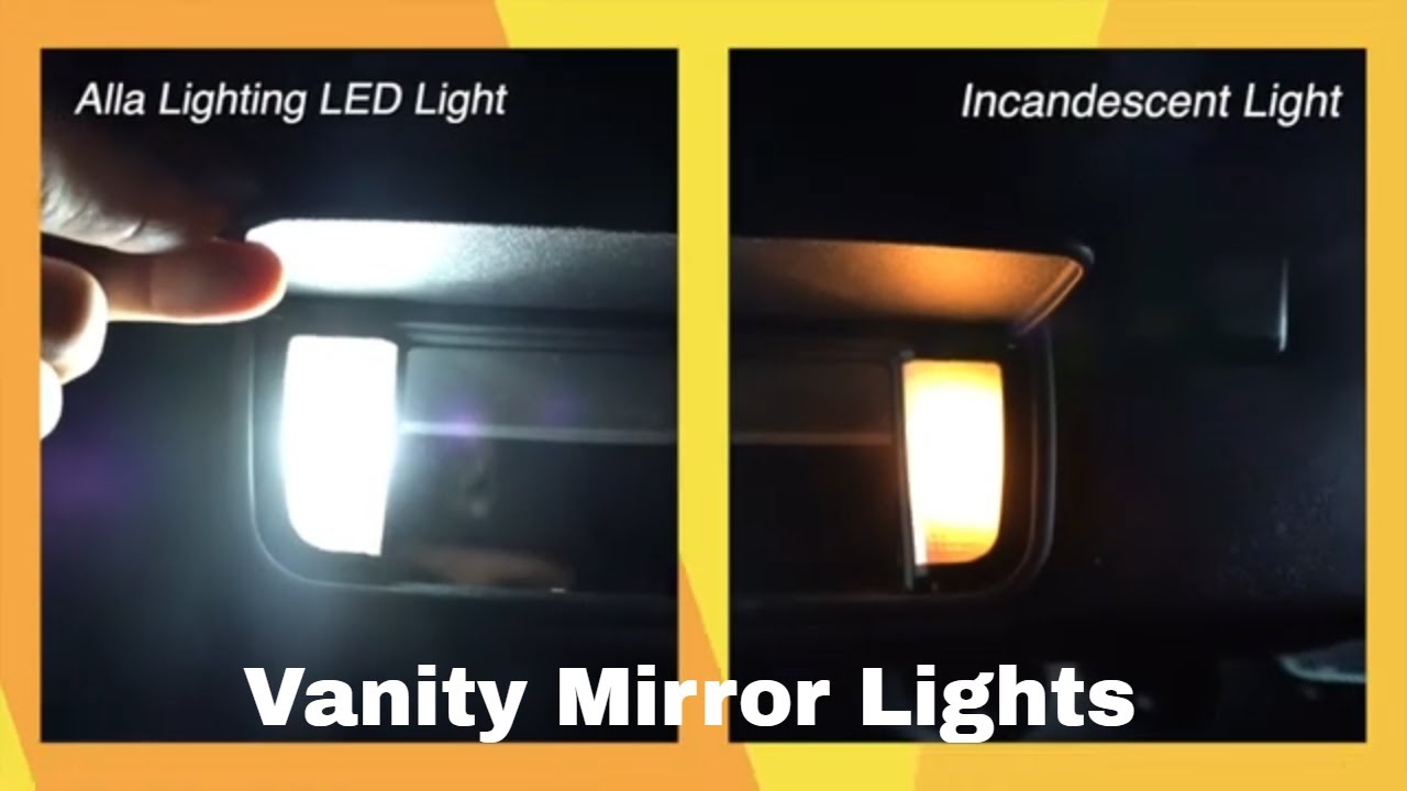 Ford Mustang Vanity Mirror Lights | T5 37 74 LED Installation | Change