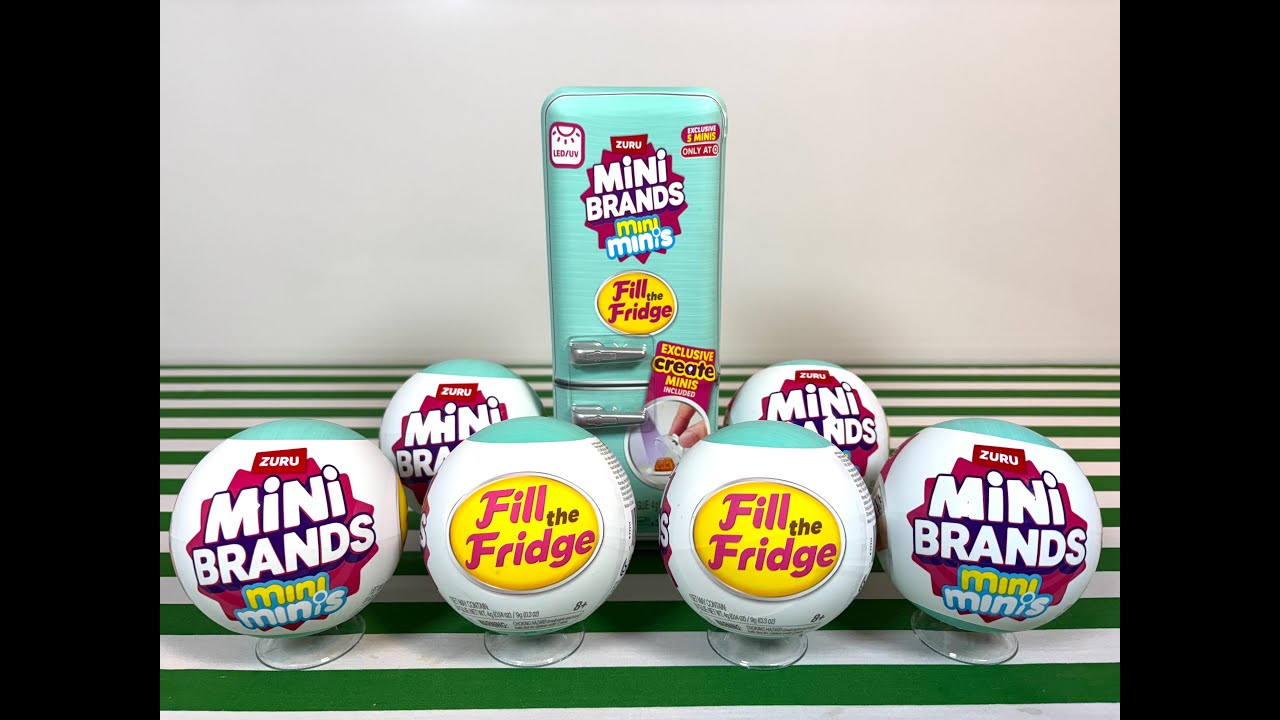 Unboxing Mini Brands Fill the Fridge Mini Minis & a Fill the Fridge Playset!