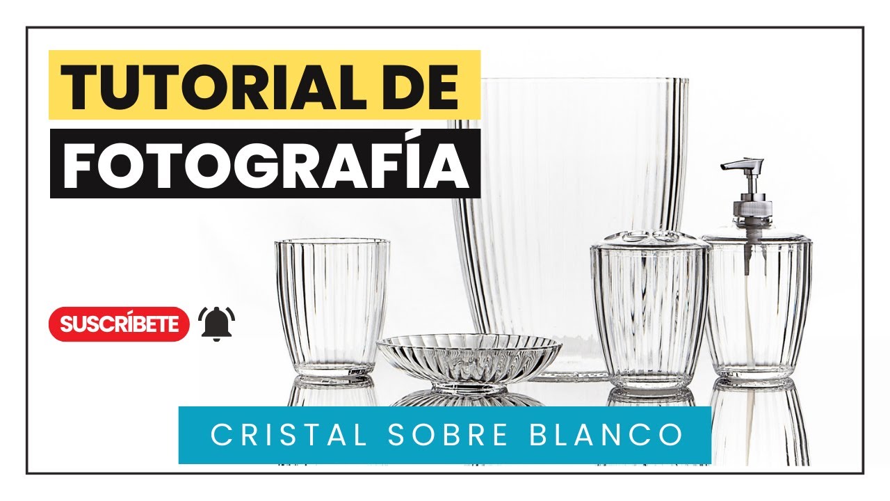 Fotografía de producto - Cristal en Fondo Blanco
