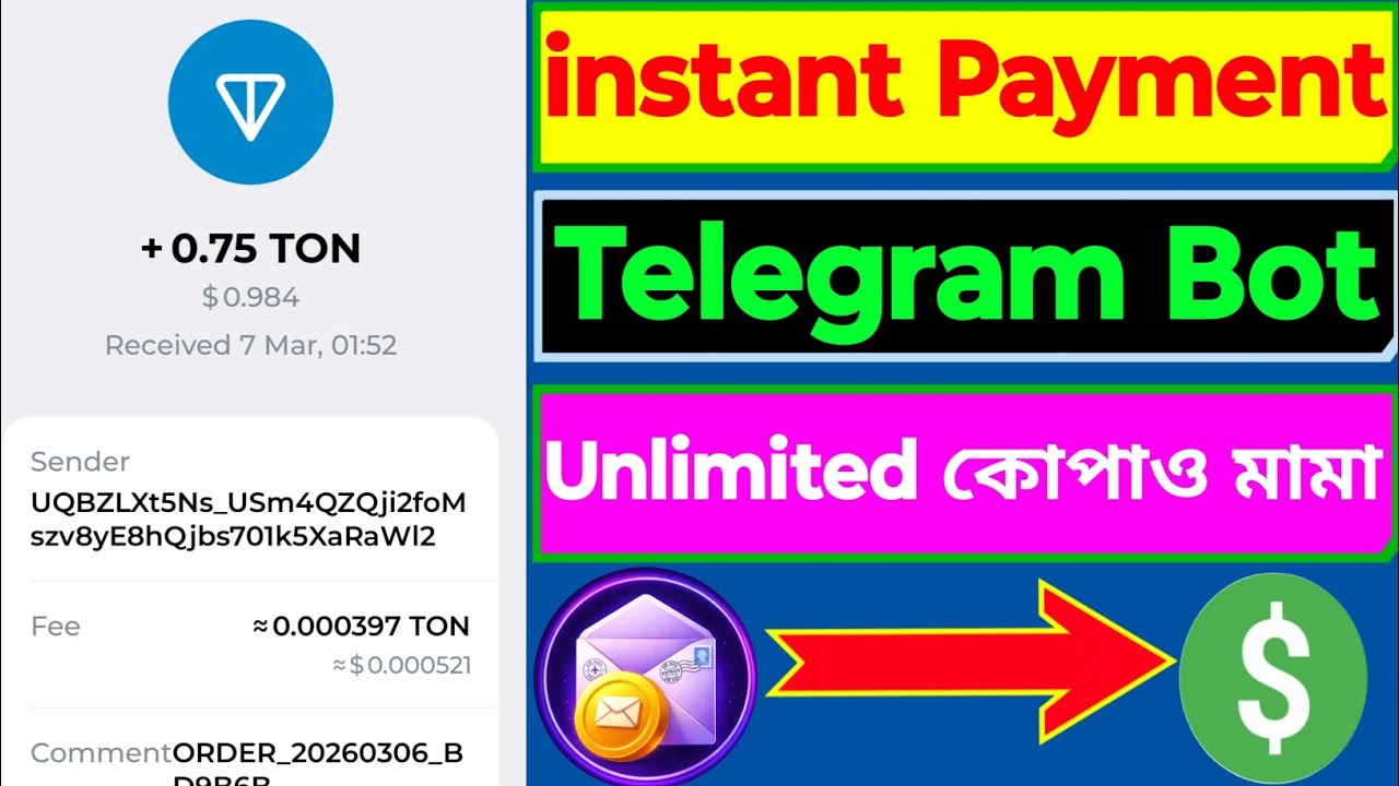 instant payment telegram bot | instant payment earning apps | #crypto