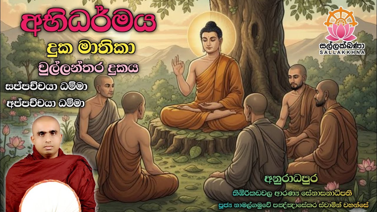 දුක මාතිකා/චුල්ලන්තර දුකය (සප්පච්චයා ධම්මා: අප්පච්චයා ධම්මා) නාමල්ගමුවේ පඤ්ඤා සේකර හිමි.