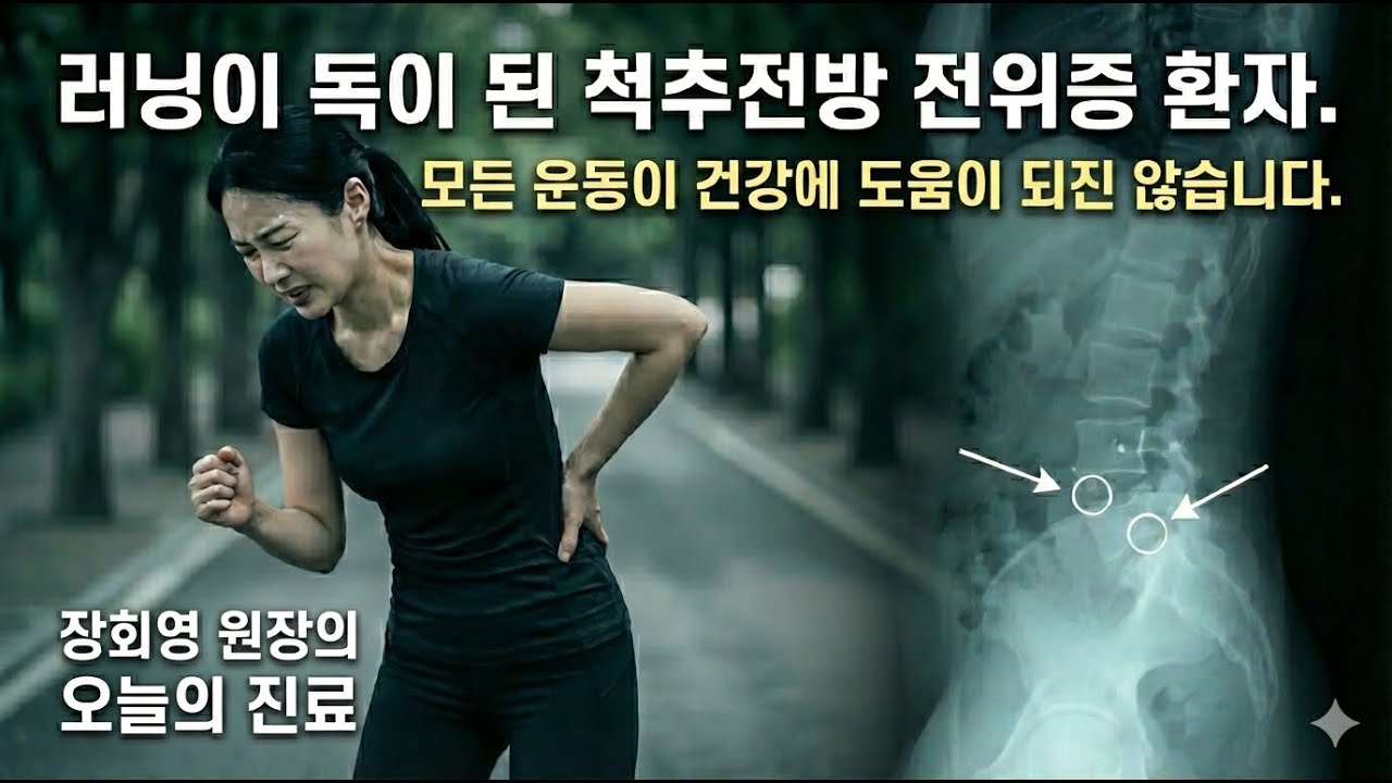 러닝이 독이 된 척추전방 전위증 환자. 모든 운동이 건강에 도움이 되진 않습니다.