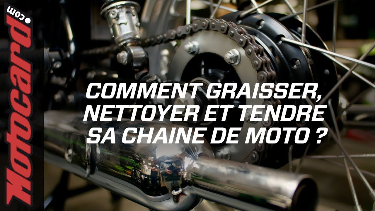 Tuto Moto 🛠 - Comment NETTOYER, TENDRE et GRAISSER sa chaine moto ?