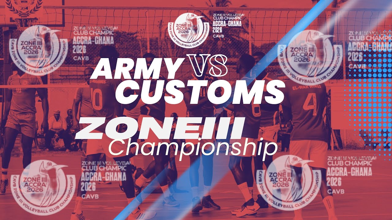 🔴 LIVE: Ghana Army vs Nigeria Customs | Quarter Finals | CAVB Zone III Volleyball Club Championship