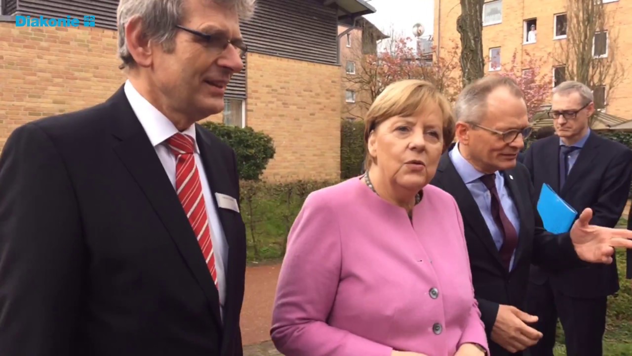 Diakonie_Angela Merkel zu Besuch im Kieler Schatzhof