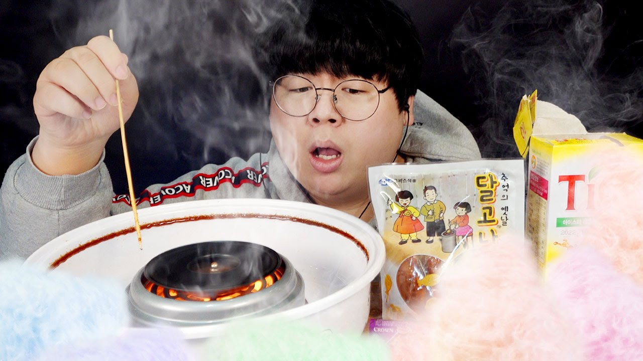 다양한 솜사탕 만들어 먹방...! Cotton Candy Mukbang...! Tasty Hoon 테이스티훈