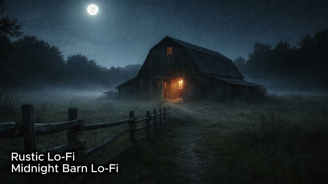 Quiet Farm Night for Deep Focus & Still Thinking 🌙 (1h 50m)