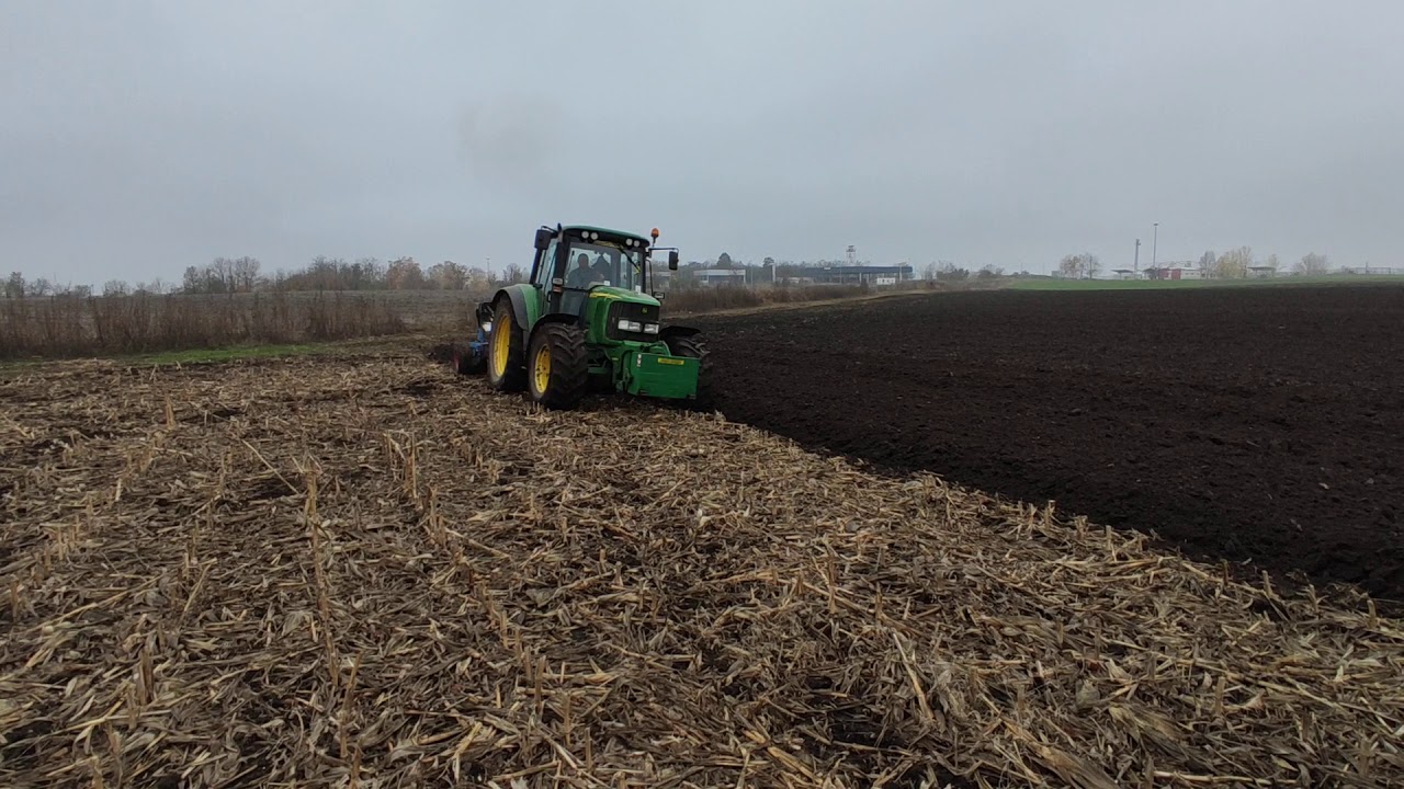 John deere 6320 & Lemken europal 5  ploughing