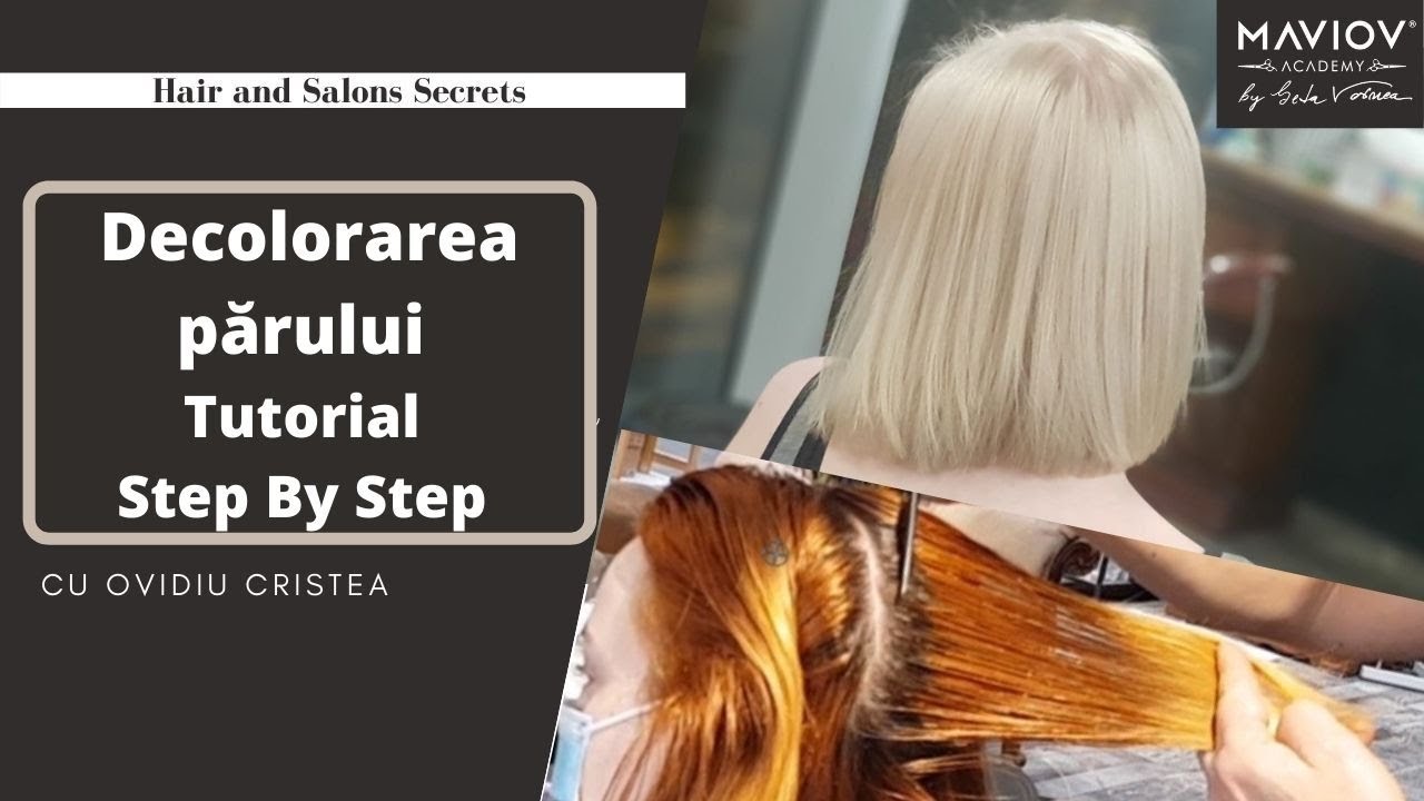 Decolorarea parului Tutorial Step By Step   seminar decolorare Ovidiu Cristea