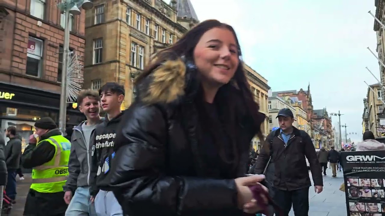 Glasgow Comes Alive: Saturday Vibes on Buchanan Street | Relaxing CityScapes & PeopleWatching