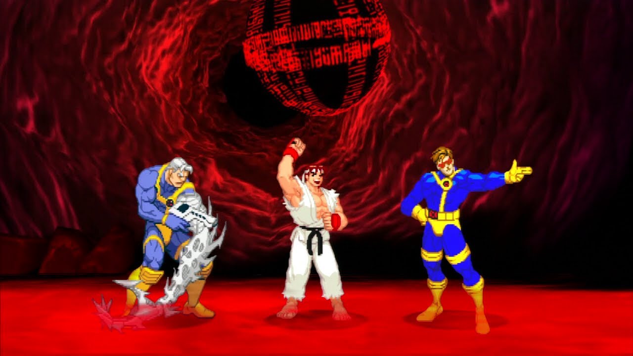 Marvel VS Capcom 2 — Рю/Кейбл/Циклоп — прохождение на уровне сложности «Эксперт»