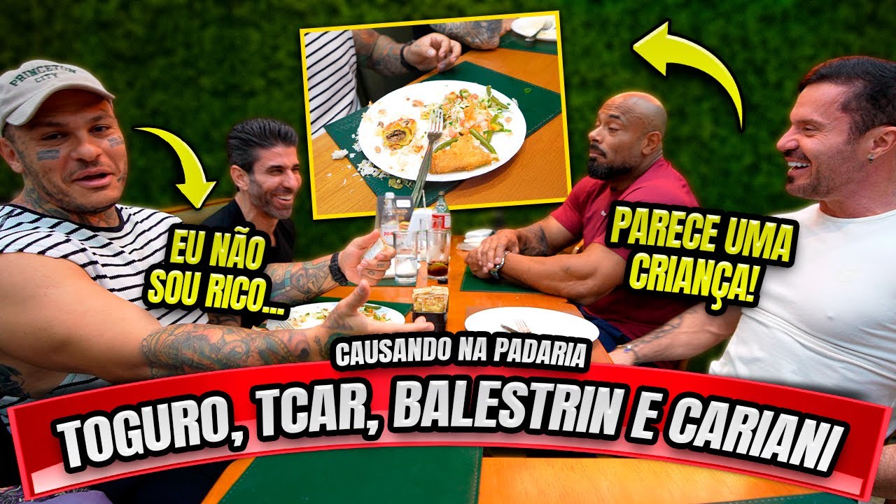TOGURO, TCAR, BALESTRIN E CARIANI CAUSANDO NA&nbsp;PADARIA!