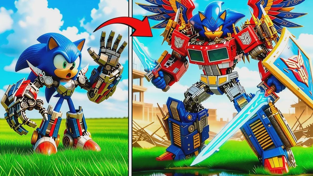 Upgrading Sonic into Optimus Prime in GTA 5! Ultimate Evolution in GTA 5 Online